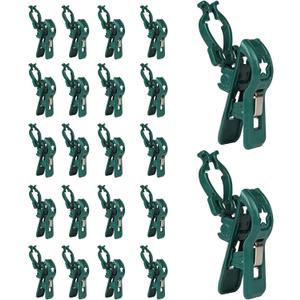 Dazzle Bright C7 C9 Christmas Lights Spring Clips, 100 Pack Universal Holiday Lights Quick Spring Clips, E12, E17 Shatterproof Weatherproof Clips for Outdoor Shingle Gutter Roof Fence