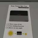 NAZZO Sun Visor Extender for Cars, Adjustable PC Sunshade Lens, Car Sun Visor Extension Blocker, Glare, UV, Stray Light, Snow Blindness Protector, Safe Driving, Universal for Car SUV, Black