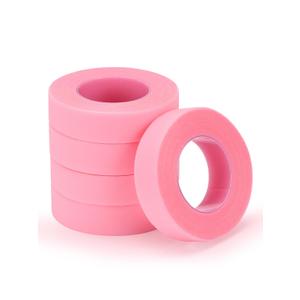 TEOYALL PE Lash Tapes, 5 Rolls Adhesive Micropore Breathable Pink Eyelash Extension Tapes Lash Extensions Supplies - 9 meter/10 Yard Each Roll (5 Rolls)