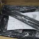 4 Tier Shoe Rack, Shoe Rack for Front Door Entrance with Hook, Shoe Organizer with Adjustable Mesh Shelves, Metal Shoe Rack for Entryway, Closet, Bedroom Living Room Garage (Black)