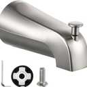 Enhon Slip On Diverter Tub Spout Compatible with Kohler GP85556, Bathroom Shower Bathtub Faucet Spout Replacement Fits 1/2'' Copper Water Tube, 5/32'' Hex Wrench Included (Brushed Nickel Color,1 Pack)