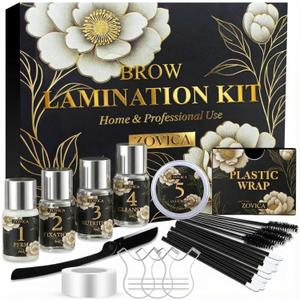 Brow Lamination Kit  DIY Eyebrow Lamination Kit for Salon-Quality Results at Home, Instant Brow Lift for Fuller, Thicker, More Beautiful Brows, Easy to Use for Professionals & Beginners (Gold)