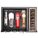 Barber Clipper Tray, Clipper Organizer Razor Case with 4 Notches, Anti-slip Hair Trimmer Holder Tray, Barber Tool Box