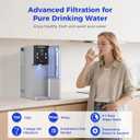 CT910G Countertop Reverse Osmosis Water Filter System, 7-Stage RO Water Filtration System, 528 Gallons Water Dispenser, 3:1 Pure to Drain, NSF 372,42,58, Reduce TDS PFAS