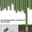 4ft Garden Stakes, Plastic Coated Steel Plant Stakes for Climbing Plants 25pcs