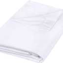 Utopia Bedding Flat Sheet - 1 Pack (Twin XL, White) - Soft Brushed Microfiber Fabric - Shrinkage & Fade Resistant Top Sheet - Easy Care Bed Sheet