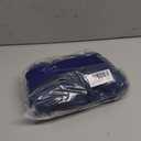 Wrap Around Dust Ruffle Bed Skirt - Navy Blue - for Queen Size Beds with 12 Inch Drop - Elastic Strap - Adjustable Pleated Bedskirt with Brushed Fabric and Wrinkle Free - for Women, Men, Kids & Teens