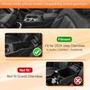 Center Console Organizer Compatible with 2026 Jeep Cherokee Accessories, Armrest Storage Tray Insert with Divider Shelf & USB Hole, ABS Console Organizer with Rubber (Not Fit Grand Cherokee)