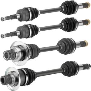Youxmoto 2 Front +2 Rear CV Axle Fit for Yamaha Grizzly 660 4x4-2003 2004 2005 2006 2007 2008; 4340 Chromoly Steel CV Axles Drive Half Shaft, Left + Right Full Set 4PCS