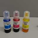 TOAIEPO T502 Refill Ink Bottles Replacement Work with ET-2850 ET-2760 ET-3850 ET-3710 ET-3750 ET-3760 ET-4850 ET-4750 Printer, Dye Ink(Cyan Magenta Yellow)