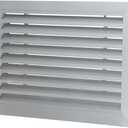 Door Vents for Interior Doors Two Sided, 20 x 12 Door Louver Vent Aluminum Louvered Door Vent Silver Door Air Vent Grille for Bathroom Garage Cabinet