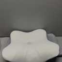 DONAMA Cervical Pillow for Neck and Shoulder,Contour Memory Foam Pillow,Ergonomic Neck Support Pillow for Side Back Stomach Sleepers with Pillowcase (Queen Size 24.8"Lx14.96"Wx5.51"H, Light Grey)