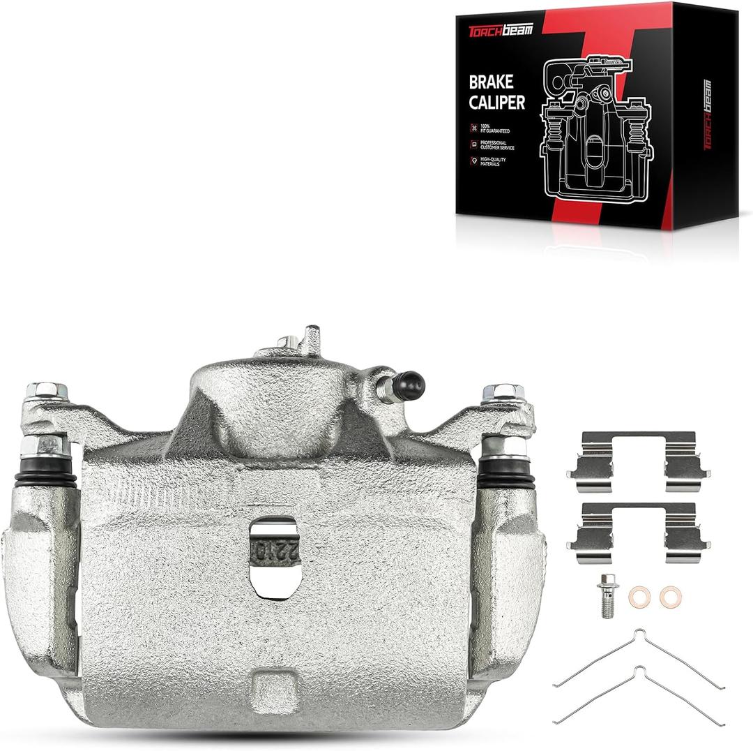 Torchbeam Front Brake Caliper Left for Honda Civic 2013-2021, Honda Accord 2003-2017, Acura ILX 2013-2015, Honda CR-Z 2016, Honda Fit 2013-2014, Front Left Caliper with Bracket Replace # 19B2660