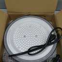 150W LED High Bay Lights with US Plug, 21000LM High Bay LED Shop Light, 5000K Daylight, IP65 Waterproof, UFO Commercial Warehouse Workshop Factory Barn Garage Lighting 2 Pack