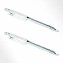 POWERTEC Drop Leaf Table Supports Set of 2, Silver Metal Table Bracket Support, Strong & Stable Drop Leaf Support, Holds 50lbs Each - Premium Steel, Burr Free Profile & Zinc Coated Finish - 71426