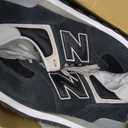 New Balance Men's 574 Core Sneaker, Black/White, 15 Wide