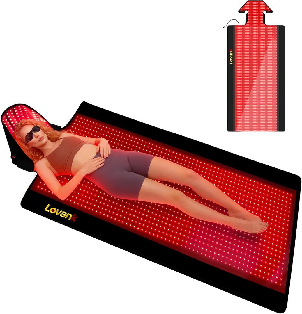 Red Light Therapy Mat for Full Body Pain Relief 80"x33" Infrared Red Light Blanket with 1,510 (660nm & 850nm) LEDs | Ideal for Body | Recovery | Skin Health