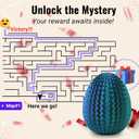 Maze Egg Money Puzzle Gift Box: Secret Cash Holder & Surprise Gift Container for Easter, Birthday, Wedding - Fun Brain Teaser Toy for Kids & Adults