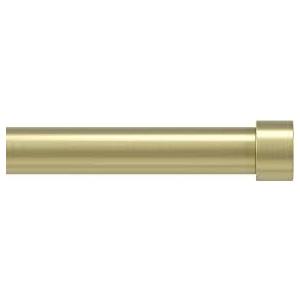 Umbra Cappa Curtain Rod – 1-Inch Drapery Rod Extends from 36 to 66 Inches, Includes 2 Matching Finials, Brackets & Hardware, Brass