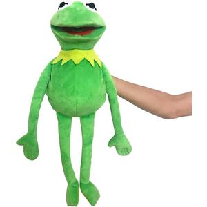 Kermit Frog Puppet, The Muppet Show, Soft Hand Frog Stuffed Plush Toy with 50 Pcs Kermit Frog Stickers, Halloween Christmas Thanksgiving Gift Ideas for Boys and Girls 28 Inches
