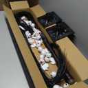 2 Pack 4FT Lighted Black Halloween Tree with 96 Purple & Orange Lights, Higher Size, Timer LED Soopky Tree Lights for Outdoor Garden Porch Home Yard Halloween Decoration