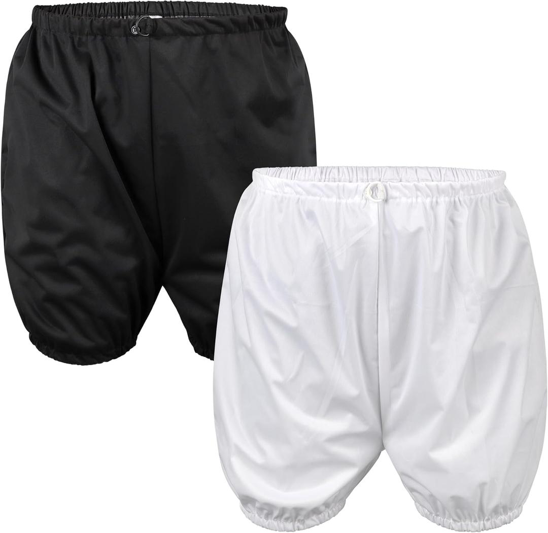 2Pack Adult Diaper Cover for Incontinence Adjustable Waist,Unisex Leak-Protection Pants Over Diapers Waterproof,Washable Adult Incontinence Briefs,Reusable Underwear for Men Women Supplies (Medium, Black White)