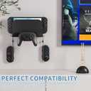 FUNDIARY Wall Mount for Nintendo Switch 2, Metal Wall Mount Kit Shelf Accessories for Switch 2 Console & Pro Controller with Grips Brackets, 3 Wall Anchor, 3 Screw, 1 Hook and 1 Screwdriver - Black