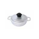 IMUSA 0.5Qt Mini Cast Aluminum Traditional Caldero Set with Lid,Silver