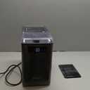 Aeitto Nugget Ice Maker Countertop, Pellet Ice Machine Soft Chewable Ice 40lbs/Day, One-Click Operation, Auto Self-Cleaning Crushed Ice Makers Stainless with Scoop for Home/Kitchen/Office (Grey)