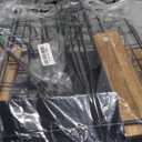 Greeting Card Display Stand, 4-Tier Greeting Card Organizer for Cards, Postcard, Photos, Brochure, Sticker, Trading Cards, Metal & Wooden Retail Display Rack for Vendors Counter Retail (Black)