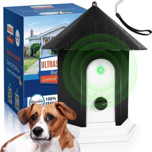 Anti Barking Device, Dog Barking Control Devices Up to 50 Ft Range Dog Training & Behavior Aids, 2 in 1 Ultrasonic Dog Barking Deterrent Devices Safe for Dogs, Anti Bark Device for Indoor & Outdoor
