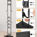 Haturi Vacuum Stand for Dyson V15 V12 V11 V10 V8 V7 V6, Metal Storage Holder for Cordless Vacuum & Accessories, Compatible with DC30 DC31 DC34 DC35 DC58 DC59 DC62 DC74, Black