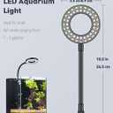 Pawfly 6 W LED Aquarium Light for 1 to 5 Gallon Fish Tanks Clip On Fish Tank Light USB Moving Aquarium Lamp with Full Spectrum Dimmable White Blue Red Green Lights with Timer (Adapter Not Included)
