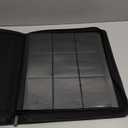 Toploader Binder,Trading Card Binder Storage Hold up 288 Cards 9-Pocket Top Loader Binder with Sleeves for 3"x4" Rigid Toploaders Hard Cases (9Carbon Fiber Black)