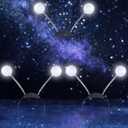 JOYIN 3 Pack LED Silver Martian Antenna Headband, Light UP Alien Headbands Head Bopper Balls, Glowing Martian Headpiece Set, Alien Headwear, Halloween Costume Accessories Party Favor