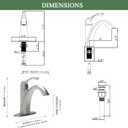 Brushed Nickel 1-Handle Single Hole Bathroom Faucet, 3-Hole Deck Plate, Pop-Up Drain and Water Supply Lines Included, TAF206-BN