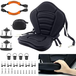 HLOGREE Kayak Seats - 1/2 Pck, Thicken Padded Seat Cushion with Back Support, Canoe & Ocean Sup Compatible