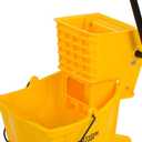 SPARTA Commercial Mop Bucket with Side Press Wringer, Floor Cleaning Essentials for Commercial and Home Use 26 Quart Capacity, 1 Count, Yellow