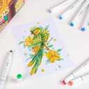 Alcohol Markers, 120 Colors Chisel & Brush Tip Coloring Markers Set, Double Tipped Markers Set for Artist Adults Coloring or Drawing