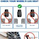 GAsupply M12x1.25 Lug Nuts, Closed End Bulge Acorn Chrome Lug Nuts Cone Seat 1.38" 35mm Tall 3/4" 19mm Hex, 20 Pack