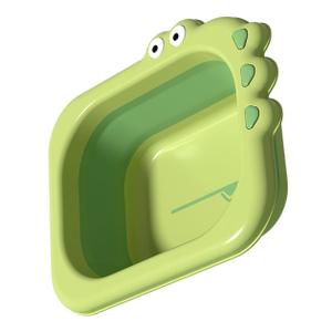 Toyvian Portable Baby Wash Basin, Newborn Face and Feet Washing Tub, Lightweight Multi-Purpose Basin Cartoon Design for Infant Care, 32x26x10cm