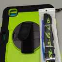 SEYMAC for iPad Pro 11 Inch Case M5 2025 / M4 2024, Heavy Duty Shockproof Protective Case with Screen Protector, 360 Rotating Stand, Hand/Shoulder Strap and Pen Holder, Green