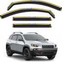 in-Channel Window Visors Rain Guards for Jeep Cherokee 2014-2023 | Extra Durable, Window Visors, Vent Visors, Window Deflector, Vent Shades, Car Accessories-4PCS