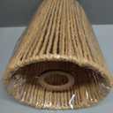 XZHGCEE Rattan Floor Lamp for Living Room:3 Light Boho Floor Lamp for Bedroom, Gold Standing Lamp with Foot Switch, Coastal Rustic Tall Lamp, No Bulb