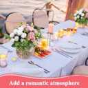 Zeyune 12 Bunches 12 in Mini Rose Artificial Flower Wedding Table Centerpieces Artificial Silk Roses Flower 120 Heads White and Pink Fake Bouquet for Bridal Shower Party Decoration