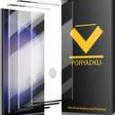 Tempered Glass For Samsung Galaxy S23 Ultra Screen Protector[3 Pcs], Easy installation, 9H hardness Scratch resistant, Fingerprint Compatible with S23 Ultra Glass Screen Protector