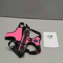 PoyPet No Pull Dog Harness, No Choke Front Lead Dog Reflective Harness, Adjustable Soft Padded Pet Vest with Easy Control Handle for Small to Large Dogs(Pink, Medium)