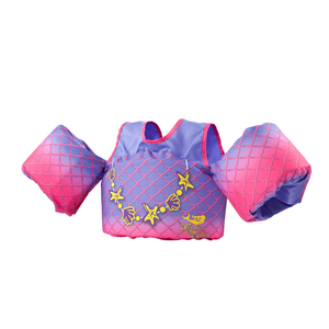Body Glove Paddle Pals Child's Mermaid Swim Training Life Jacket & Arm Floaters, 33-55lbs