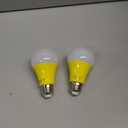 Amber Sleep Light Bulb 2 PackDimmable 1800K Warm Light Bulbs for Healthy Sleep,Blue Light Blocking,A19 9W(60W Equivalent) E26 Base Amber Light Bulbs for Bedroom, Baby Nursery Room