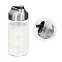 Aelga 12 OZ Glass Sugar Dispenser with Pour Spout, Weighted Pourer, for Coffee, Tea & Baking